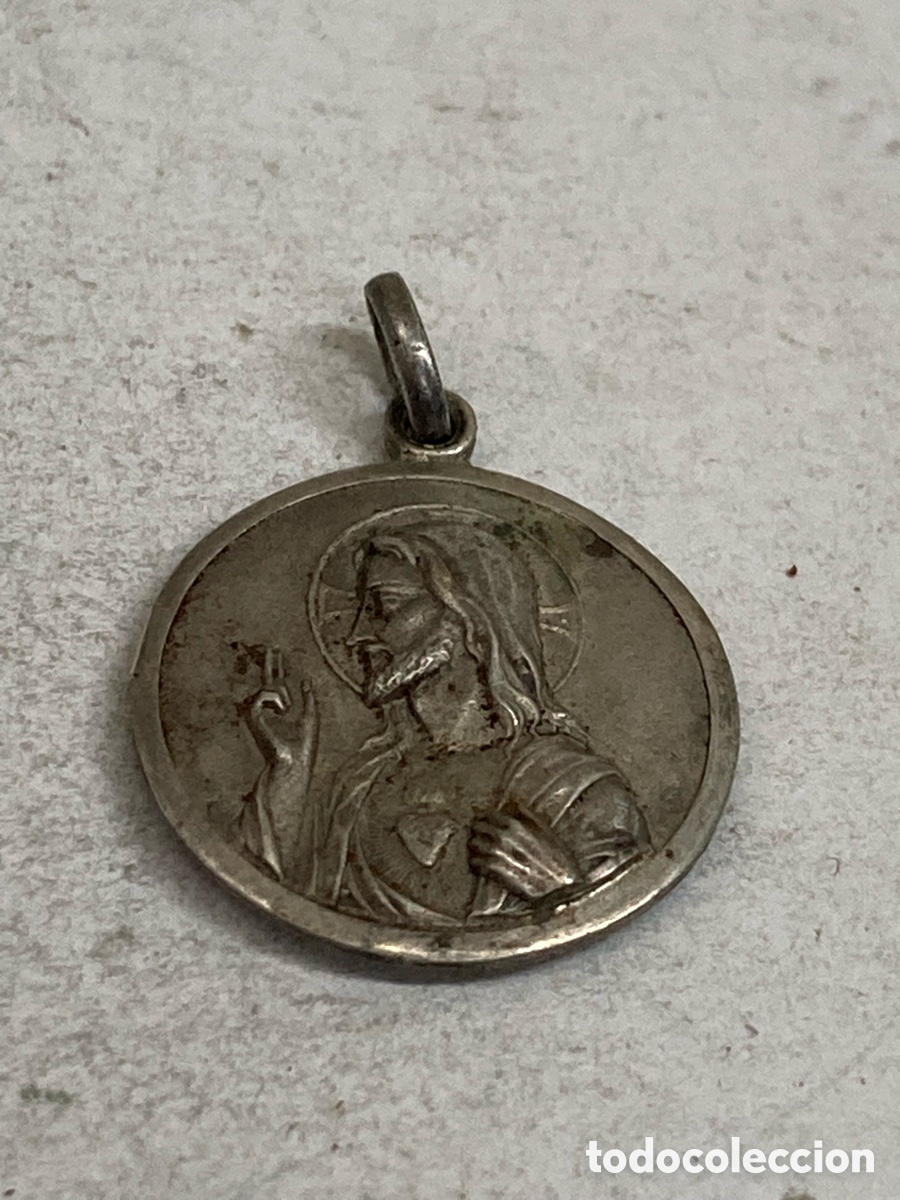 Antig&uuml;edades: Medalla de plata religiosa C463 - Foto 2