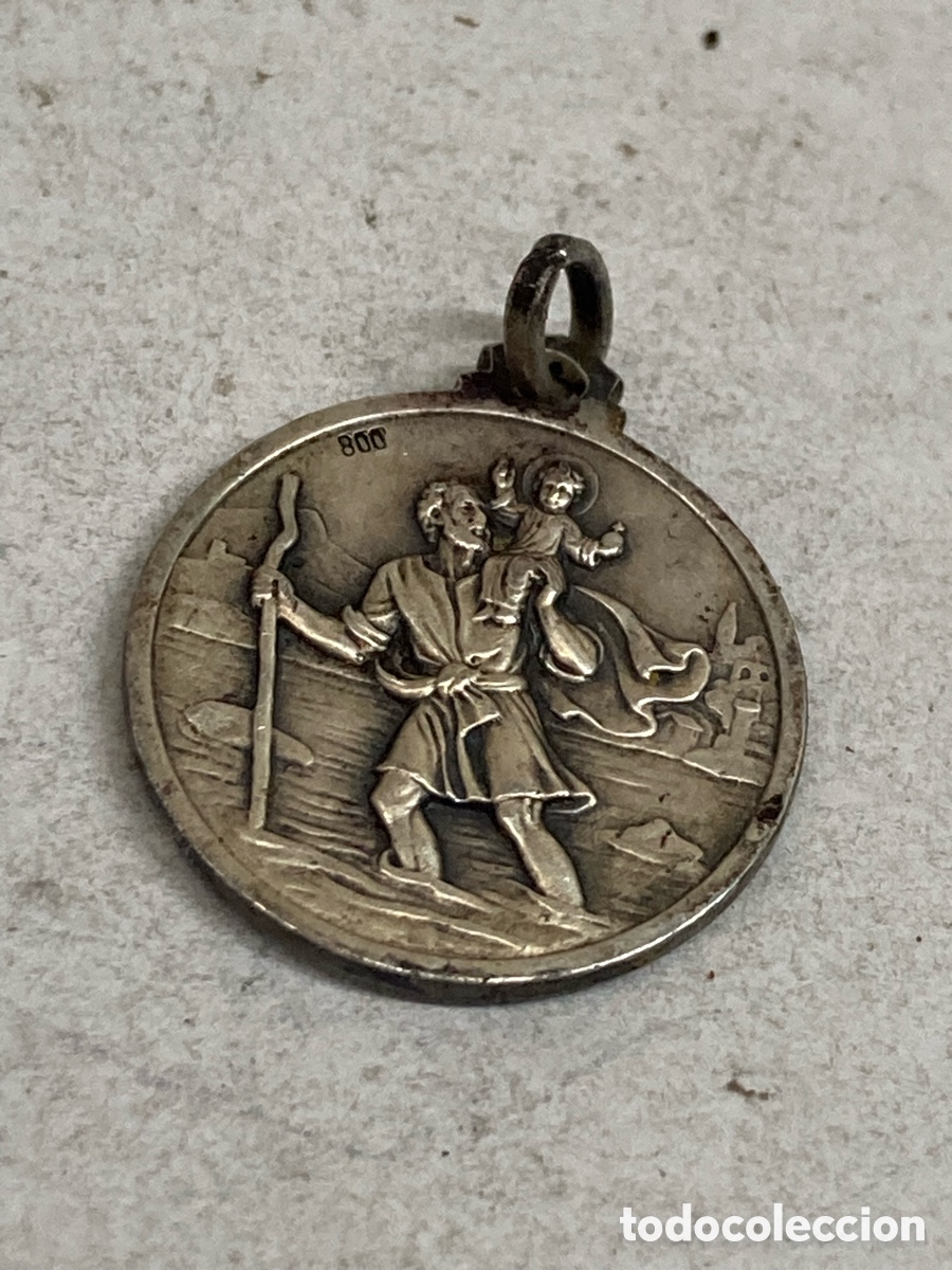 Antig&uuml;edades: Medalla de plata religiosa C463 - Foto 2