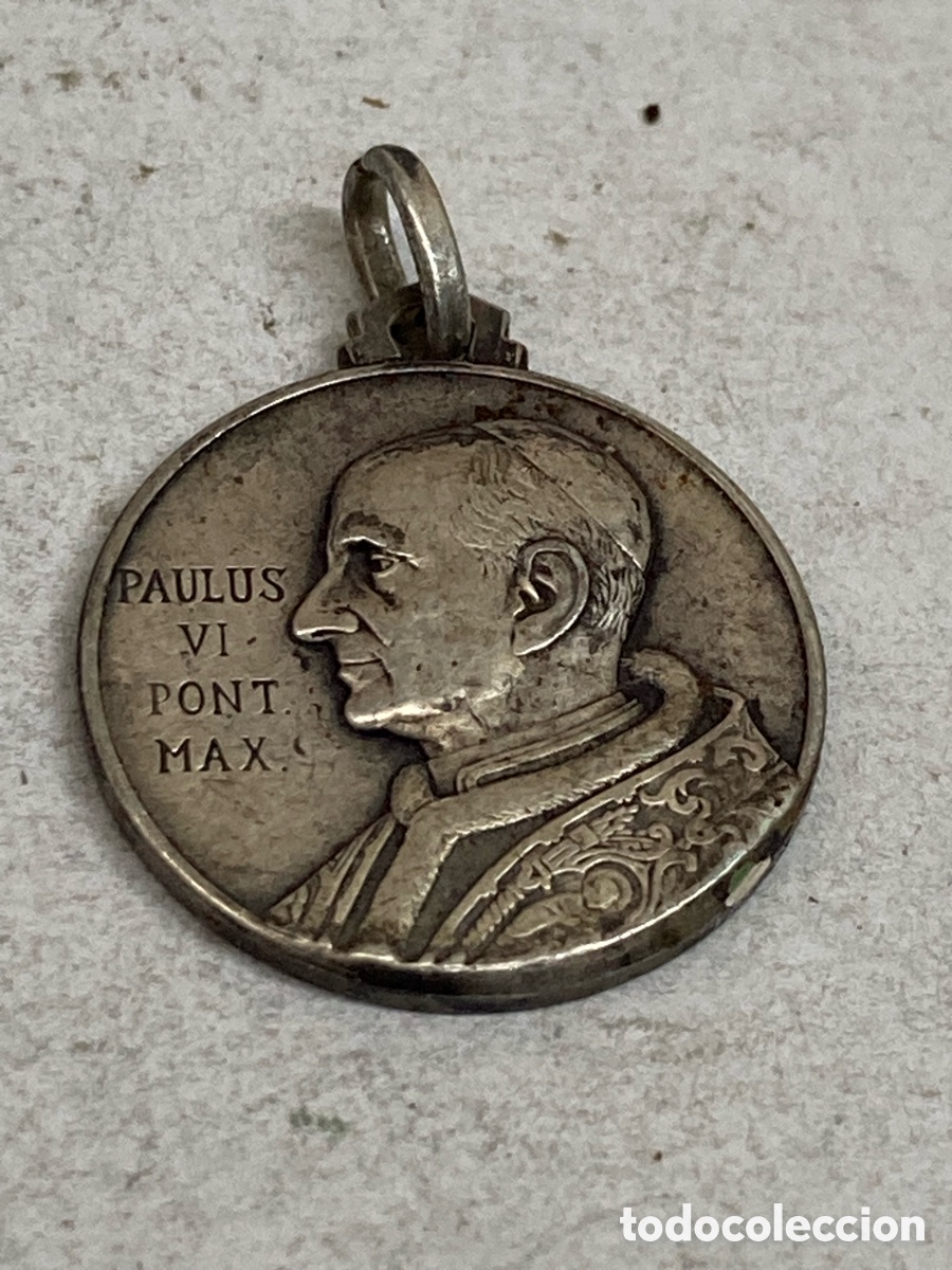 Antig&uuml;edades: Medalla de plata religiosa C463 - Foto 1