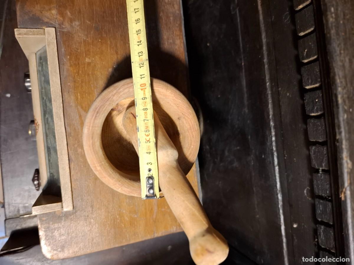 Antig&uuml;edades: Mortero de cocina de madera - Foto 2
