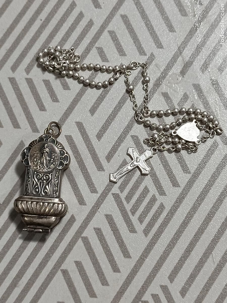 Antig&uuml;edades: Antiguo relicario religioso en plata - Foto 6