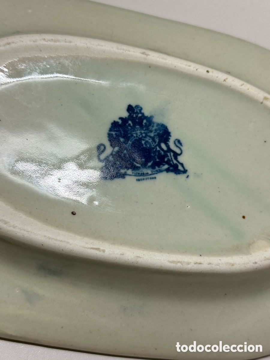 Antig&uuml;edades: Plata azul Victoria Ware vintage - Foto 3