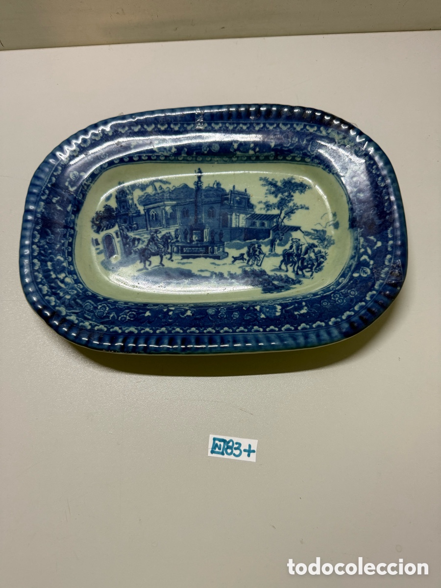 Antig&uuml;edades: Plata azul Victoria Ware vintage - Foto 1