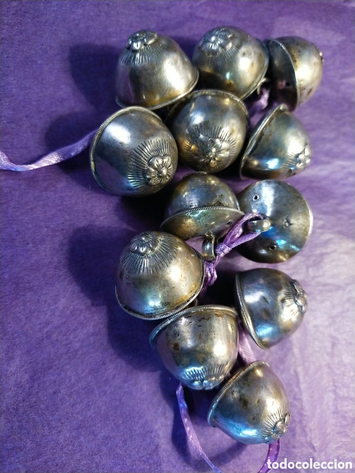 Antig&uuml;edades: Botones de plata- 12- antiguos - Foto 4