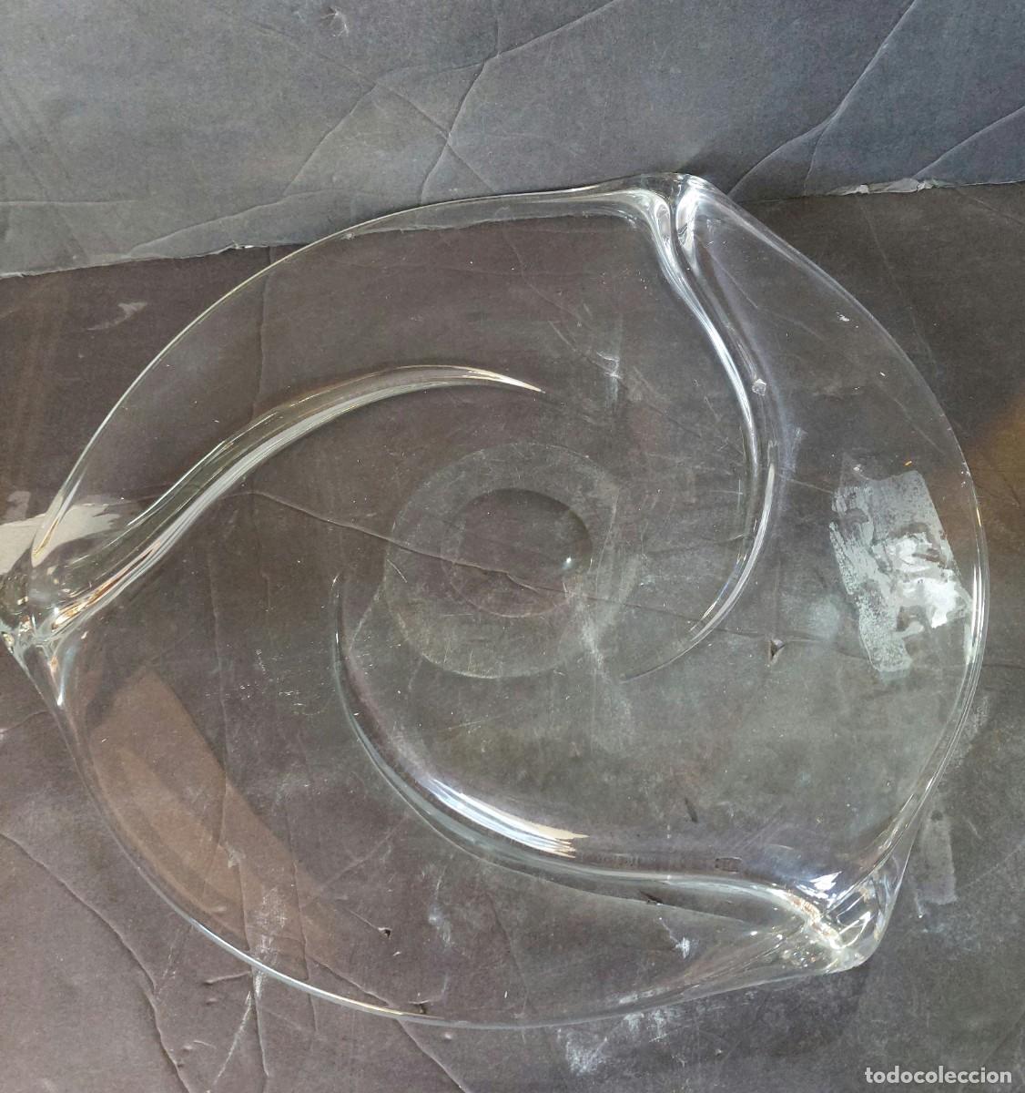 Antig&uuml;edades: Gran plato de cristal de Val San Lambert - Foto 1