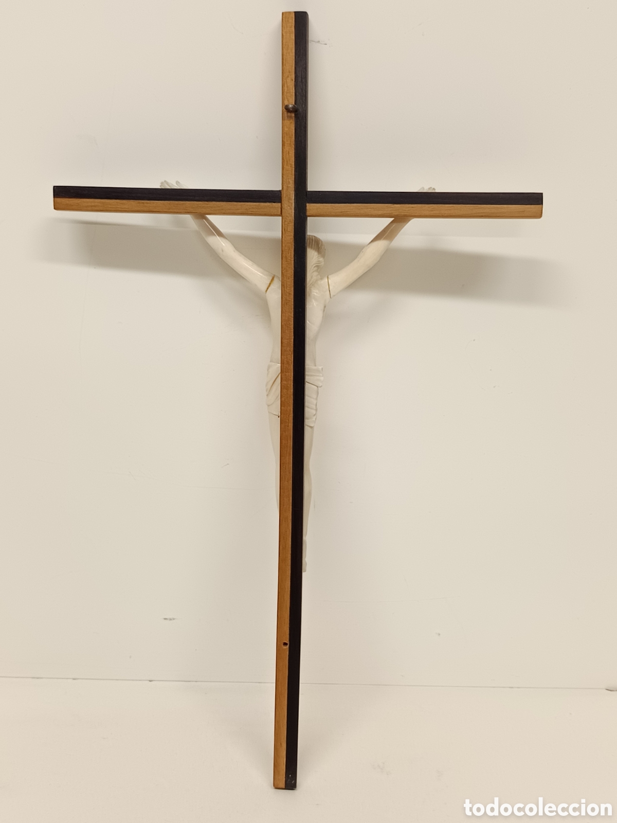 Antig&uuml;edades: Crucifijo con cristo de marfl - Foto 6