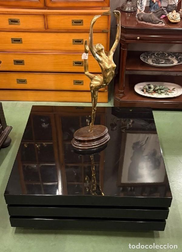 Antig&uuml;edades: Mesa de Centro Giratoria - Foto 2