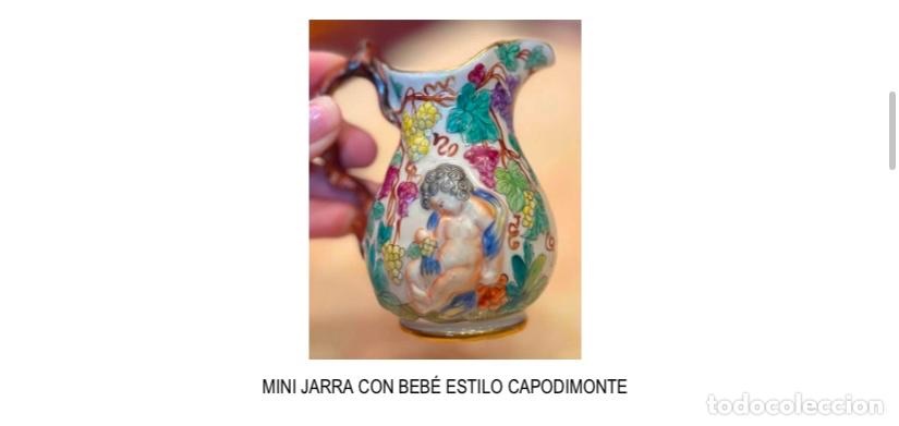 Antig&uuml;edades: Mini Jarra Beb&eacute; Estilo Capodimonte - Foto 1