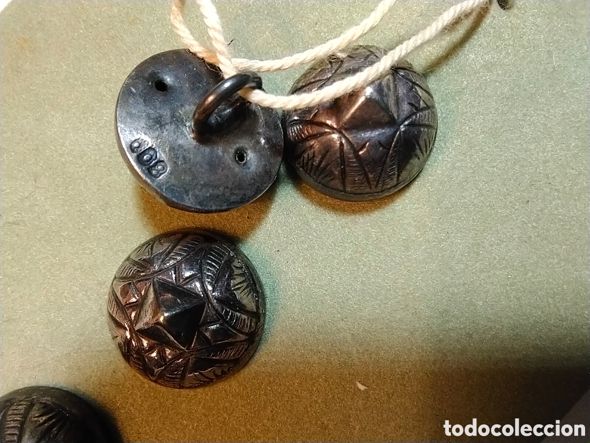 Antig&uuml;edades: Antiguos botones de plata - Foto 3