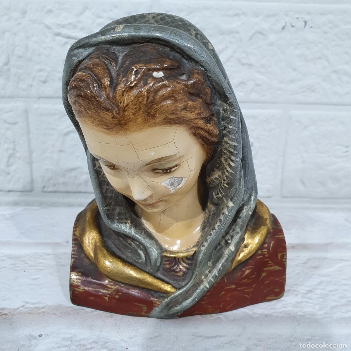 Antig&uuml;edades: Busto de la Virgen Mar&iacute;a - Foto 2