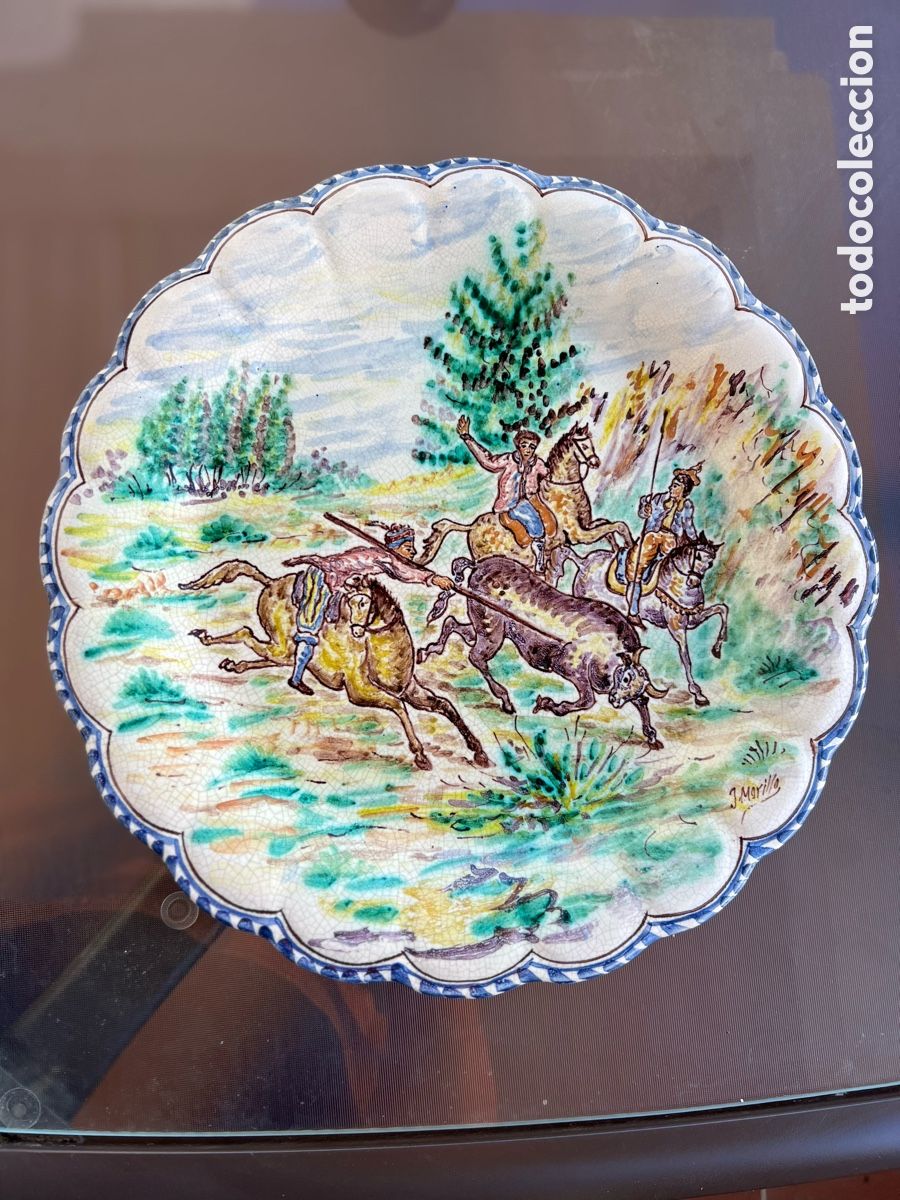 Antiguidades: Platos de Cer&aacute;mica Decorativos de Estilo Espa&ntilde;ol