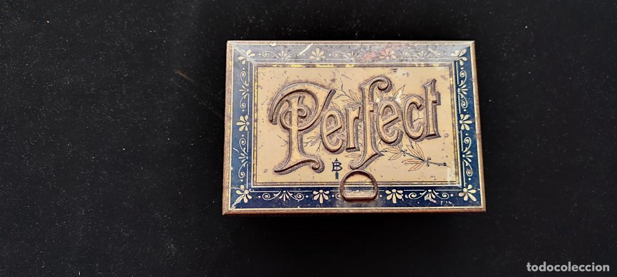 Antig&uuml;edades: Antigua imprenta manual completa de sellos h&uacute;medo de principios siglo XX marca Perfect