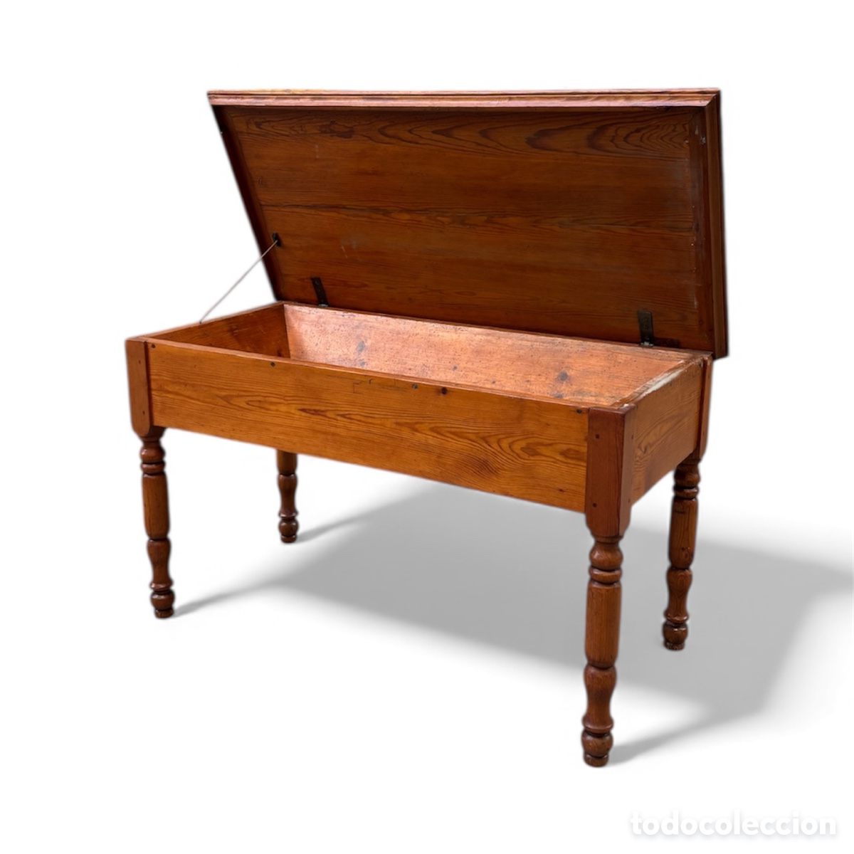Antig&uuml;edades: Mesa r&uacute;stica espa&ntilde;ola Circa 1.880. - Foto 7