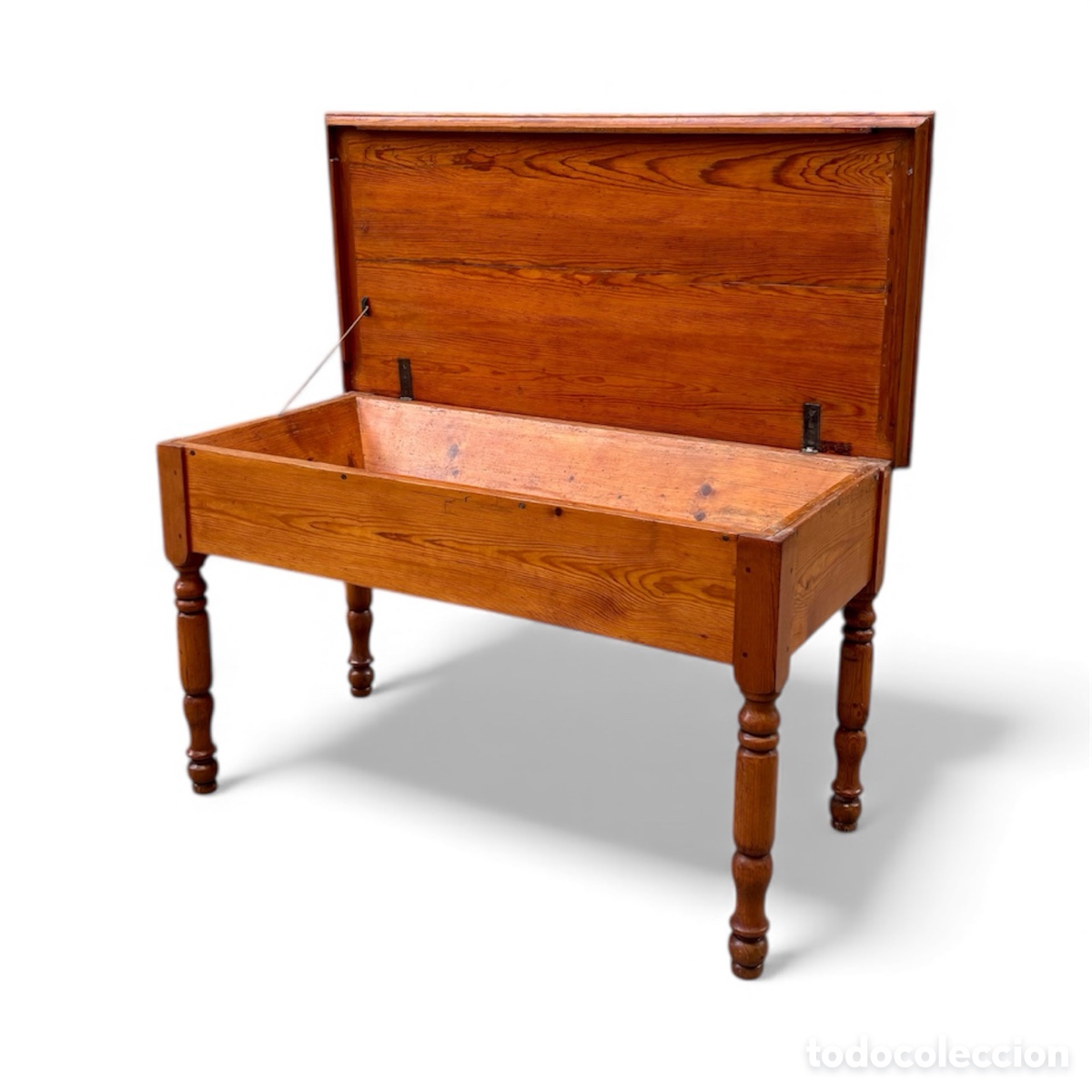 Antig&uuml;edades: Mesa r&uacute;stica espa&ntilde;ola Circa 1.880. - Foto 8