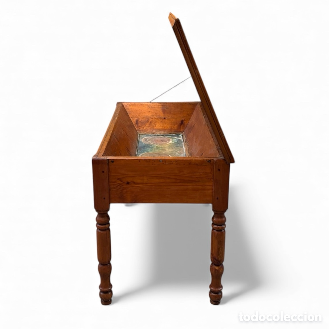 Antig&uuml;edades: Mesa r&uacute;stica espa&ntilde;ola Circa 1.880. - Foto 9