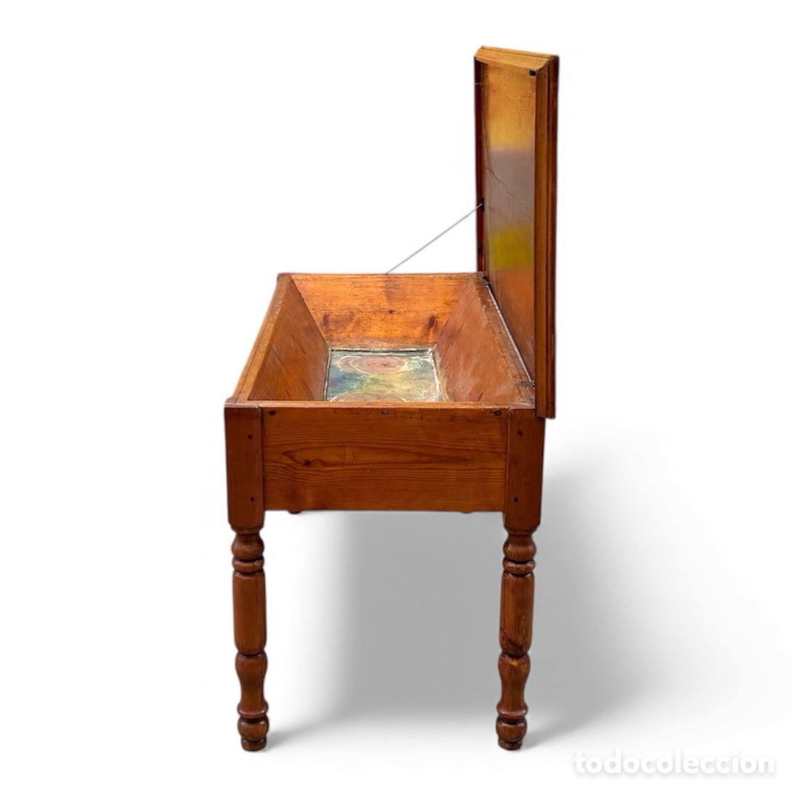 Antig&uuml;edades: Mesa r&uacute;stica espa&ntilde;ola Circa 1.880. - Foto 10
