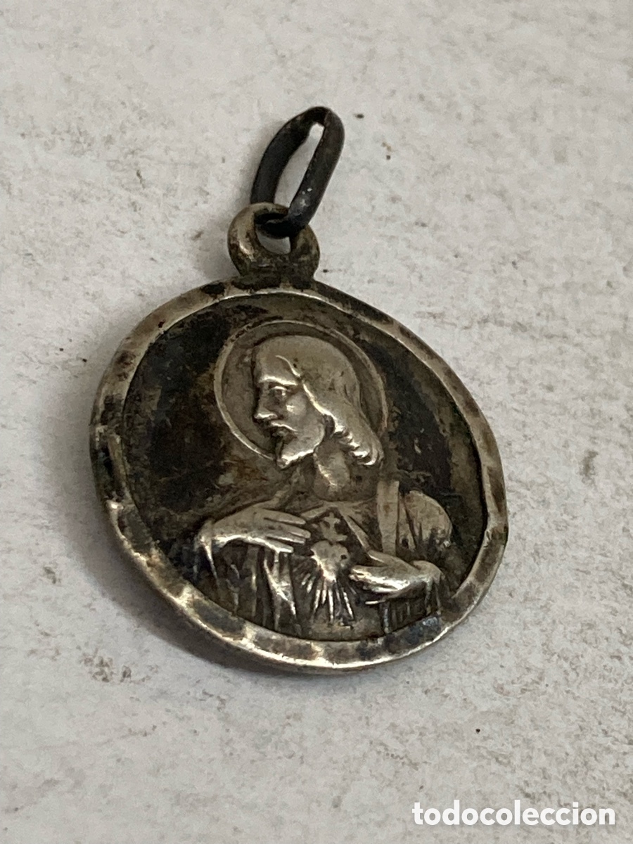 Antig&uuml;edades: Medalla de plata religiosa C465 - Foto 1