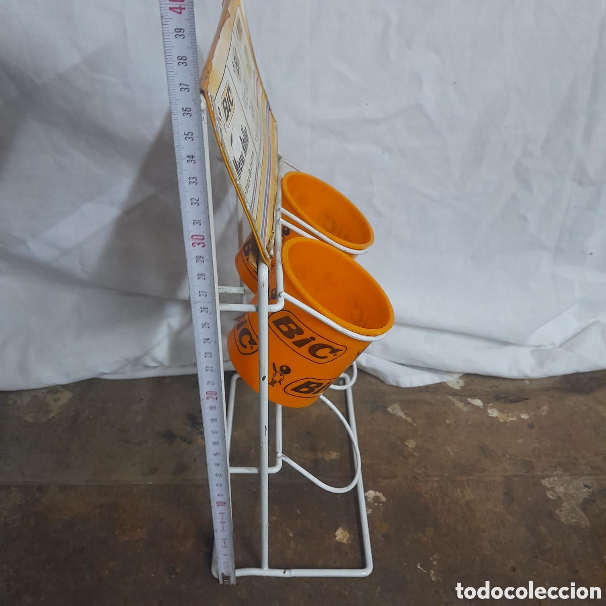 Antig&uuml;edades: EXPOSITOR BIC con dos vasos - Foto 4