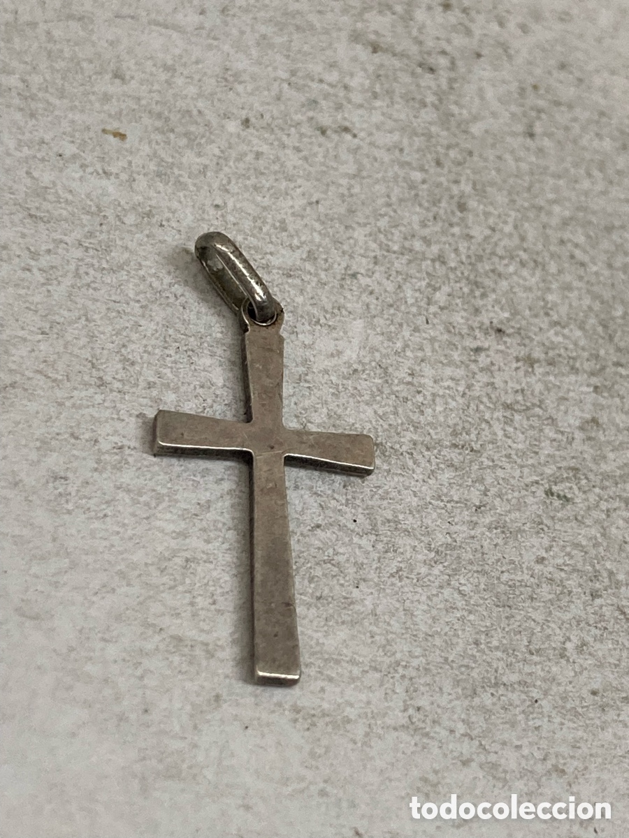 Antig&uuml;edades: Cruz de plata religiosa C467 - Foto 1