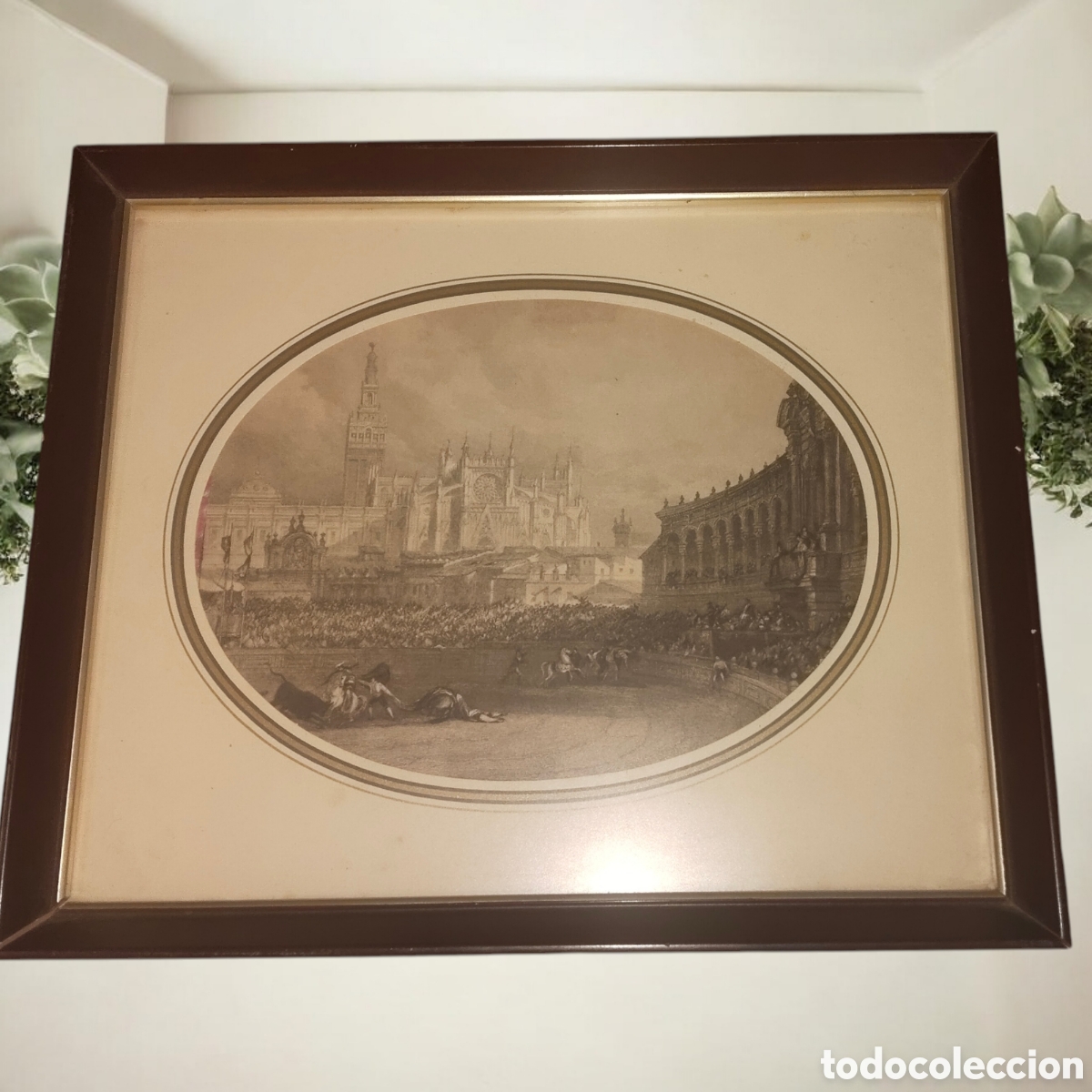 Antig&uuml;edades: Laminas de 1800 Sevilla. - Foto 3