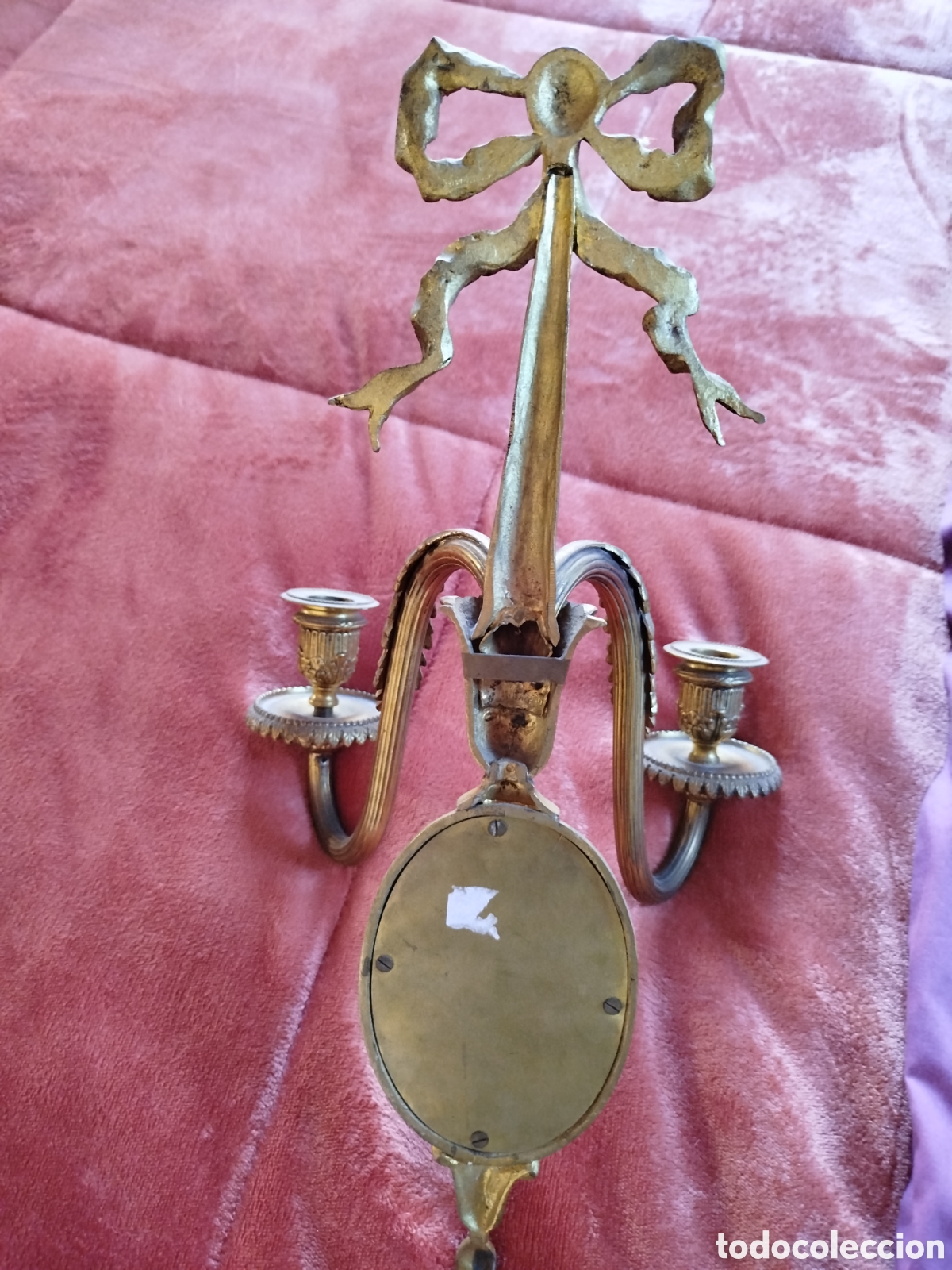 Antig&uuml;edades: Apliques (2) de bronce. Estilo imperio - Foto 2