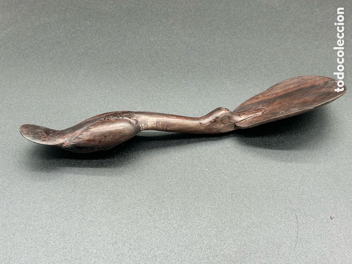 Antig&uuml;edades: Cuchara africana de madera - Foto 1