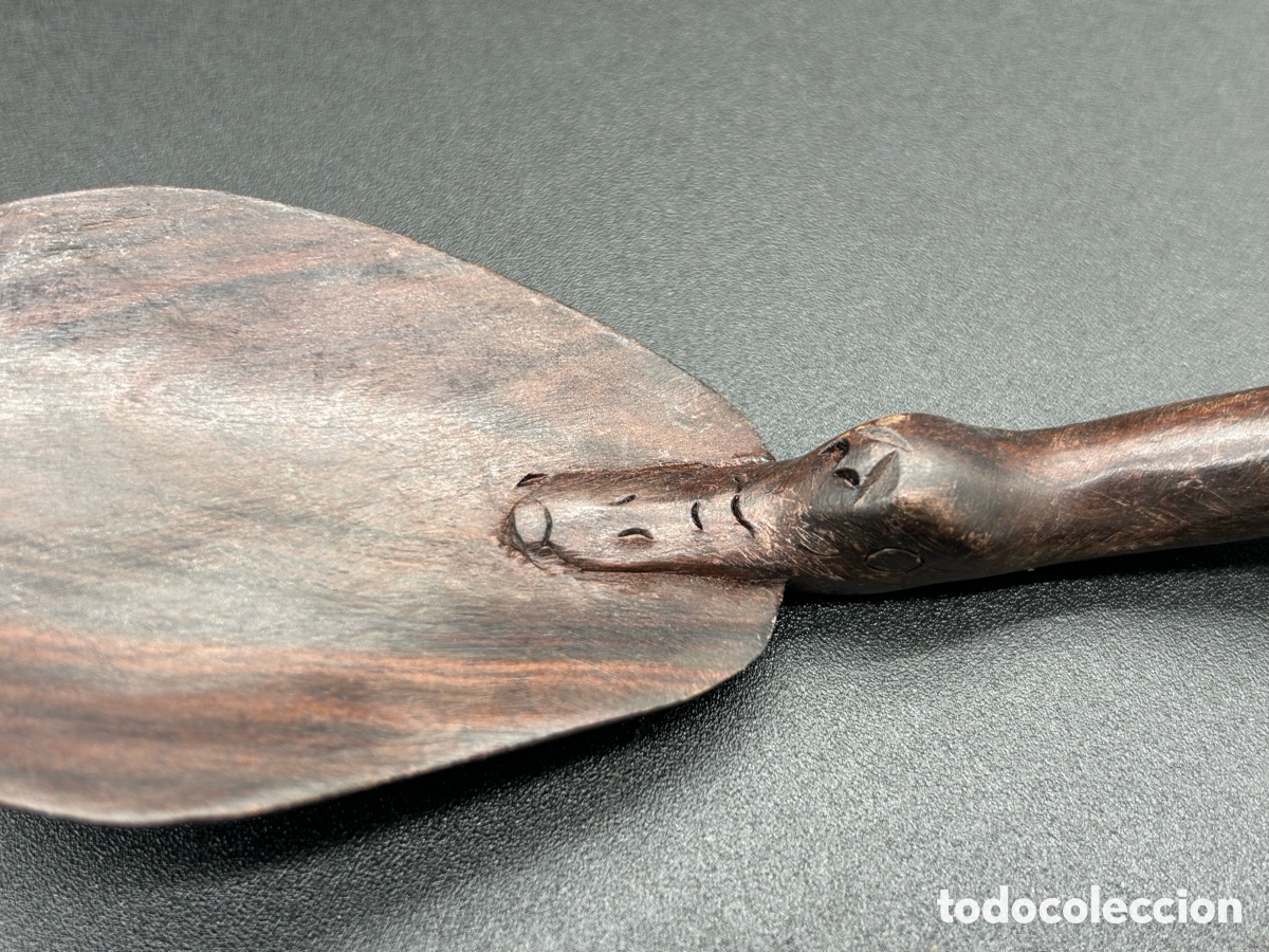 Antig&uuml;edades: Cuchara africana de madera - Foto 4