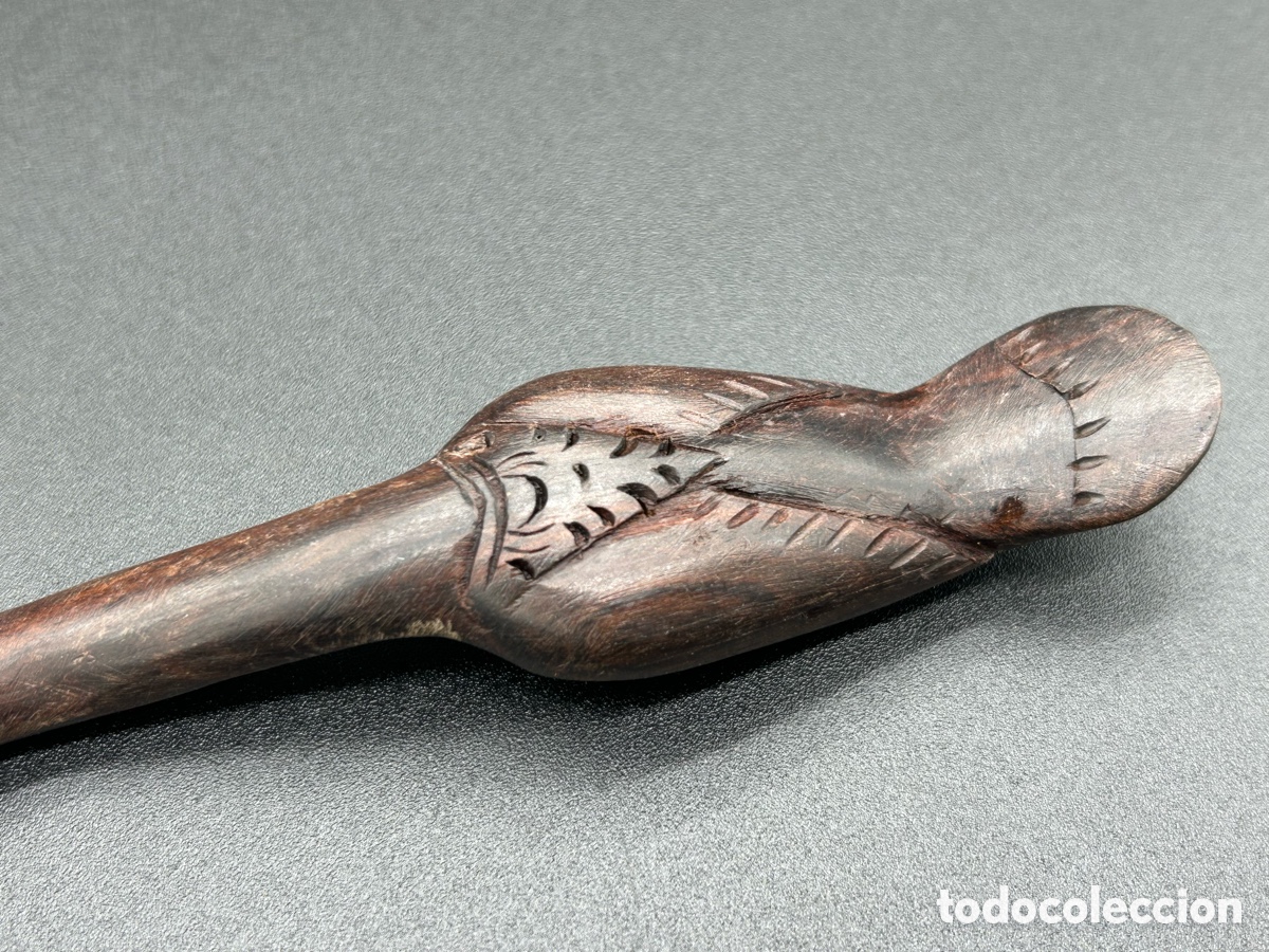 Antig&uuml;edades: Cuchara africana de madera - Foto 5
