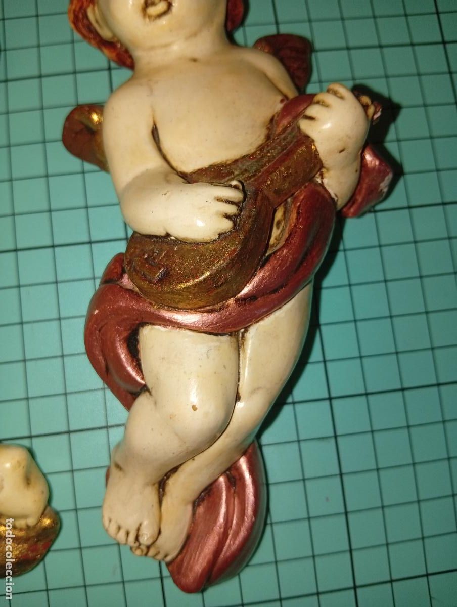 Antig&uuml;edades: Pareja de &aacute;ngeles querubines - Foto 5