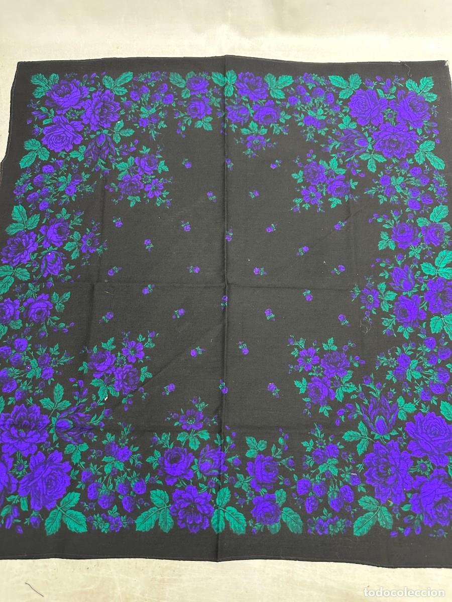Antig&uuml;edades: Pa&ntilde;uelo de merino estampado - Foto 2