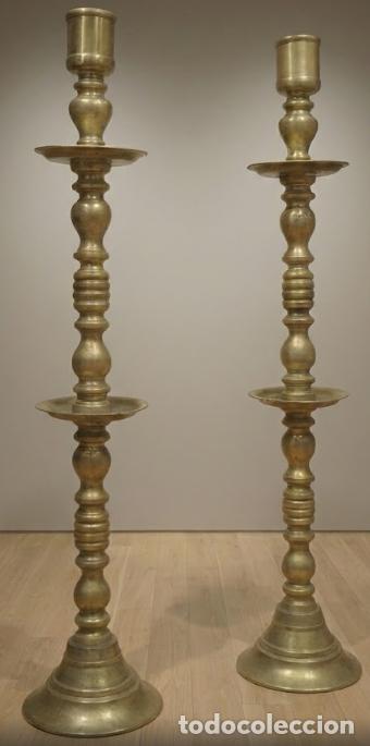 Antig&uuml;edades: Candelabros de Lat&oacute;n - Foto 5