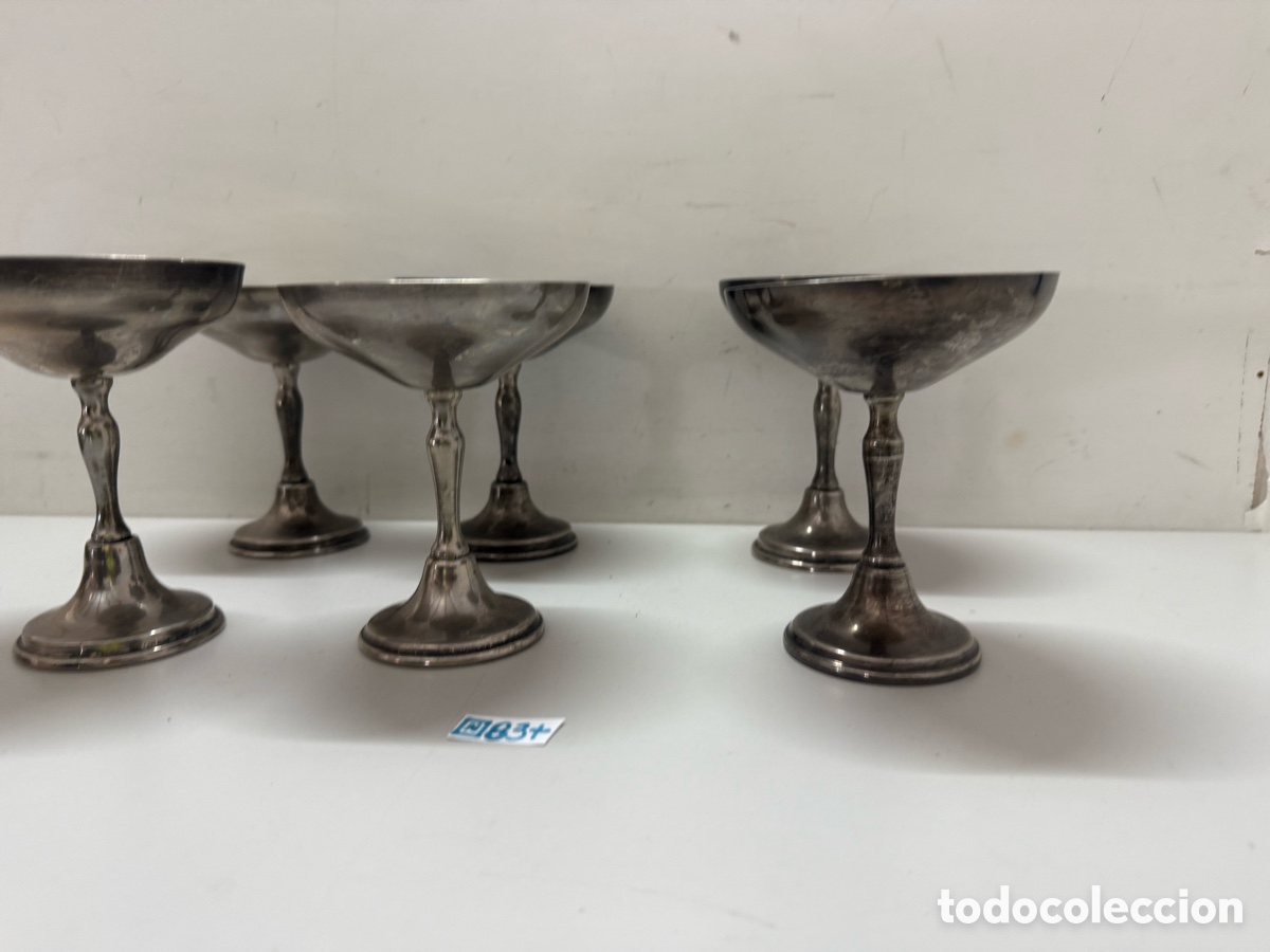 Antig&uuml;edades: Antiguas, copas de champ&aacute;n, o postre alpaca - Foto 3