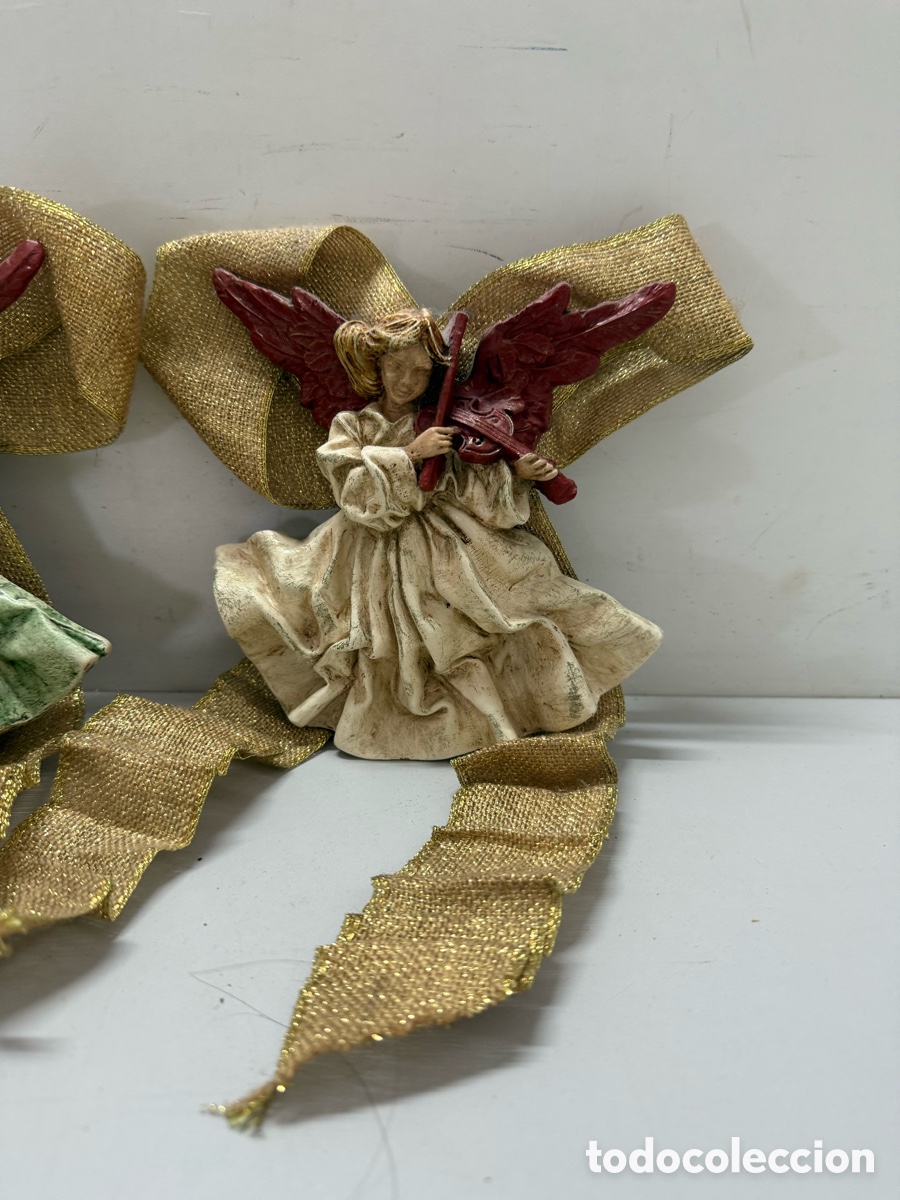 Antig&uuml;edades: Antigua figuras de &aacute;ngeles navide&ntilde;os - Foto 2