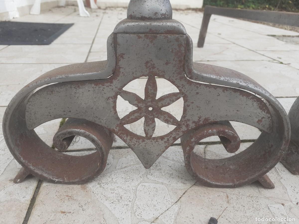 Antig&uuml;edades: Morillos de chimenea grandes - Foto 3