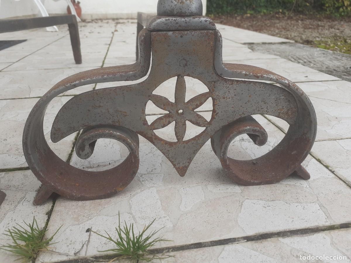 Antig&uuml;edades: Morillos de chimenea grandes - Foto 4