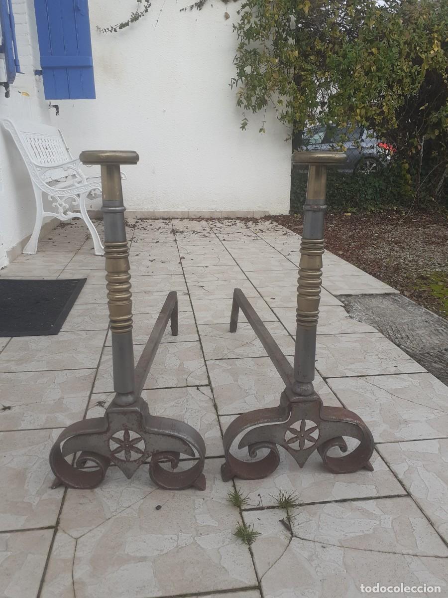 Antig&uuml;edades: Morillos de chimenea grandes - Foto 1