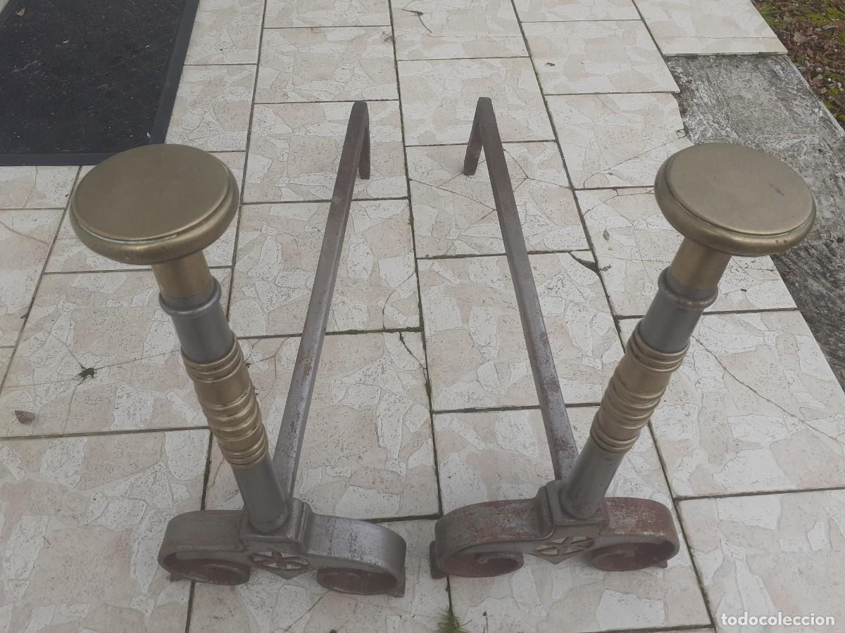 Antig&uuml;edades: Morillos de chimenea grandes - Foto 5