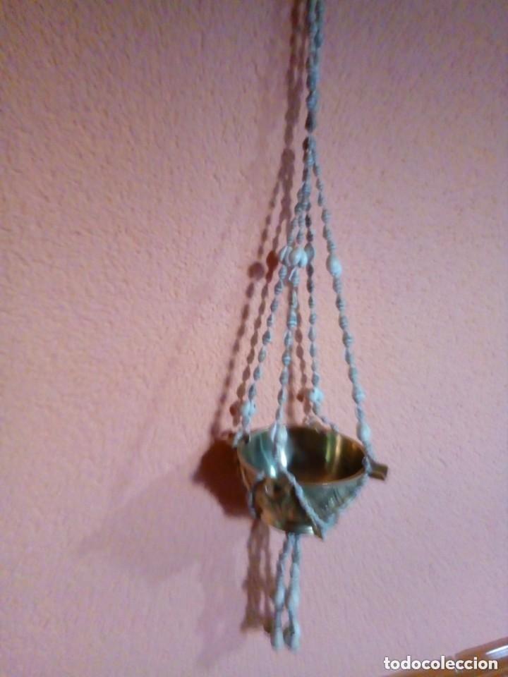 Antig&uuml;edades: MACRAME HECHO CON CONCHAS Y CARACOLAS - Foto 3