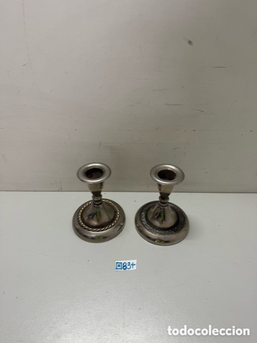 Antig&uuml;edades: Antiguos juego de Candelabros - Foto 2