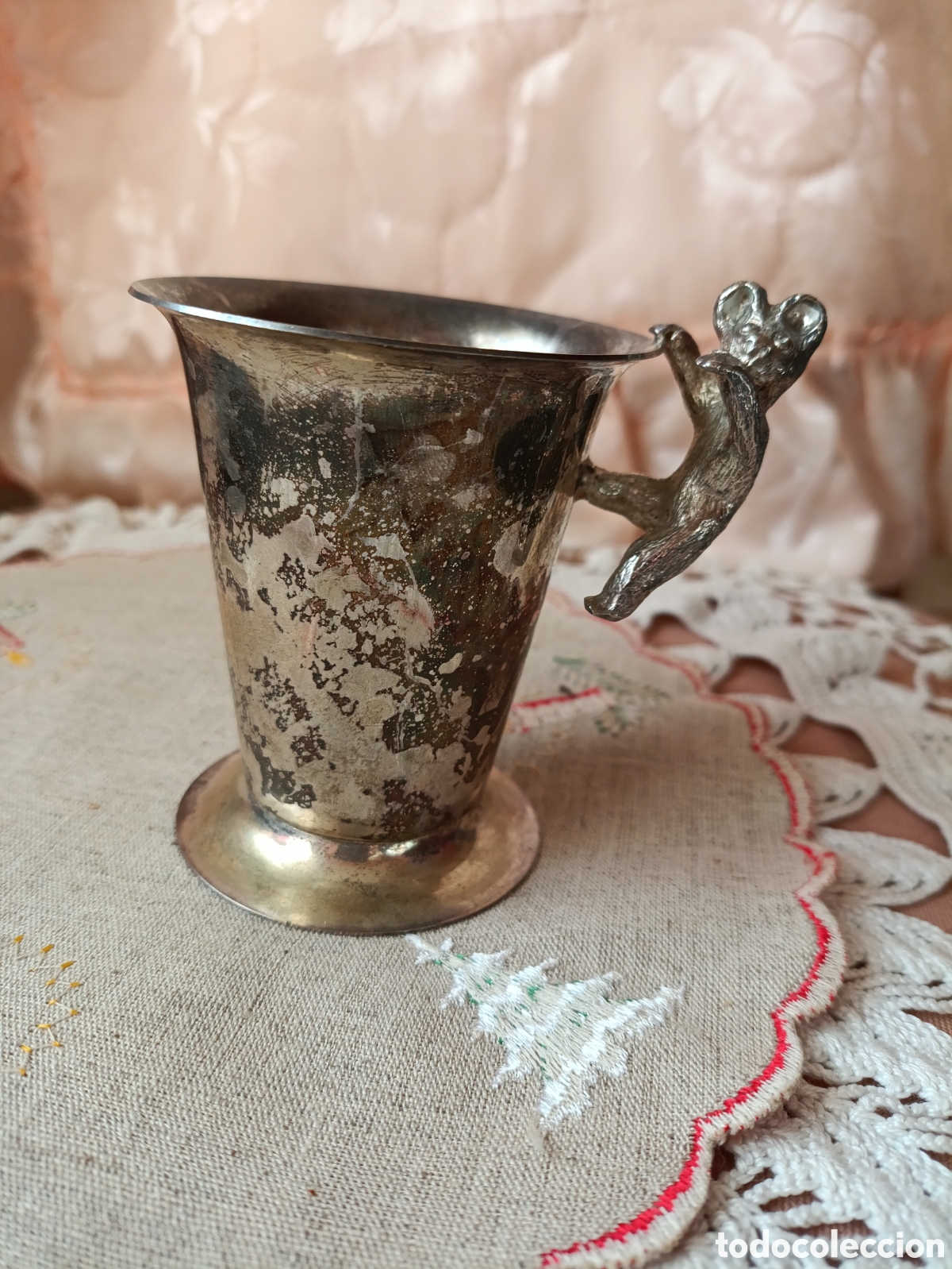 Antig&uuml;edades: Vaso chapado en plata de Sheffield England - Foto 6
