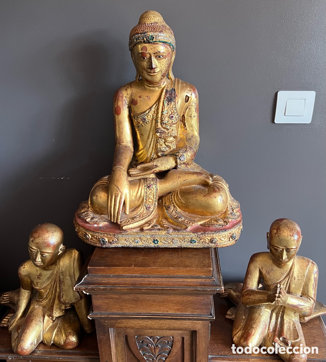Antig&uuml;edades: Buda y sus dos disc&iacute;pulos - Foto 1