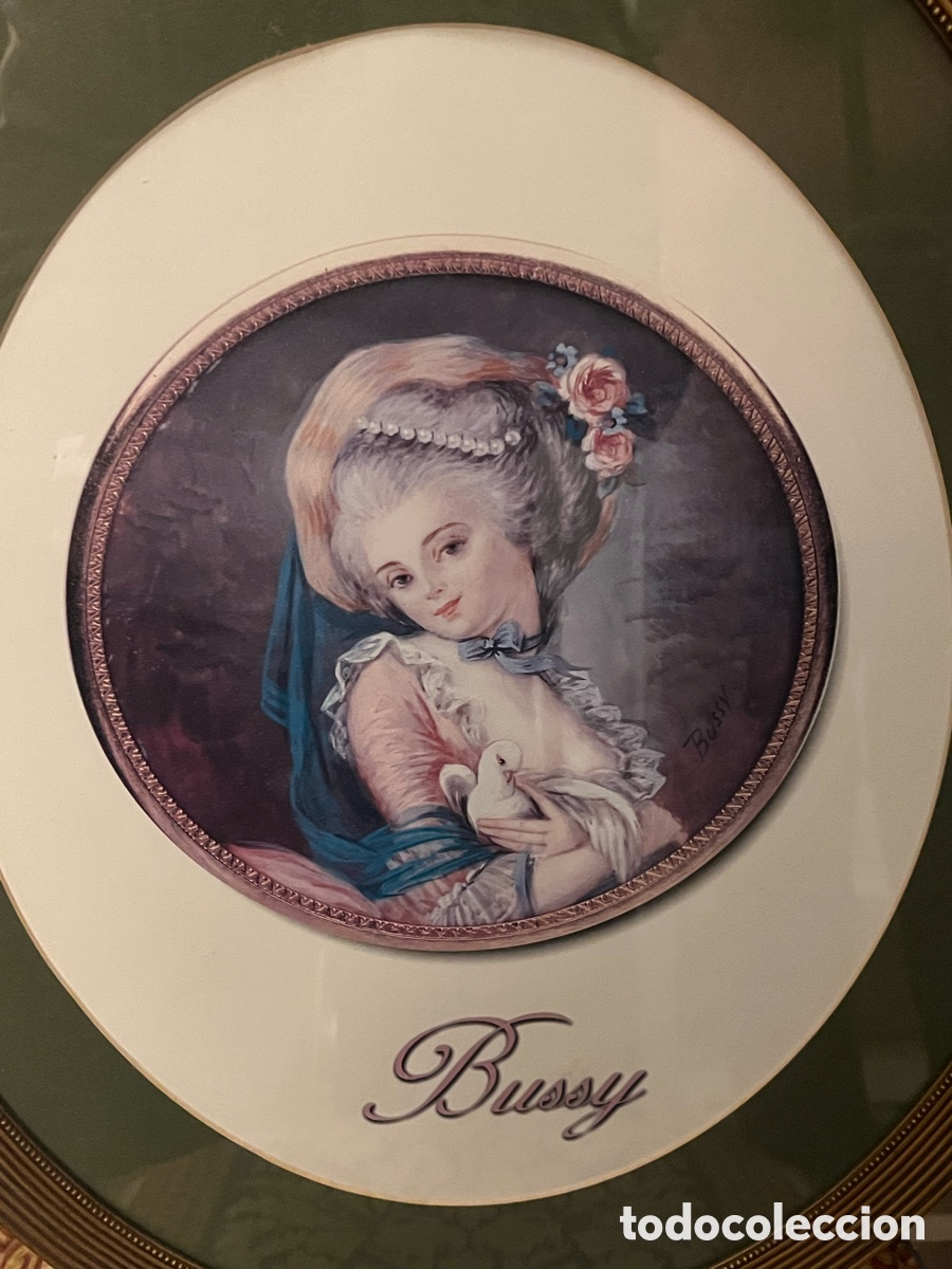 Antig&uuml;edades: Cuadro antiguo ovalado con figura - Foto 2