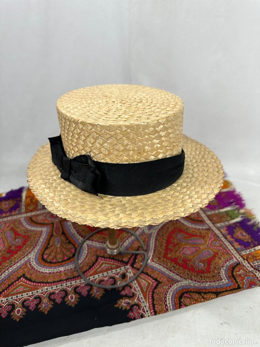 Antig&uuml;edades: Canotier. sombrero de paja - Foto 1