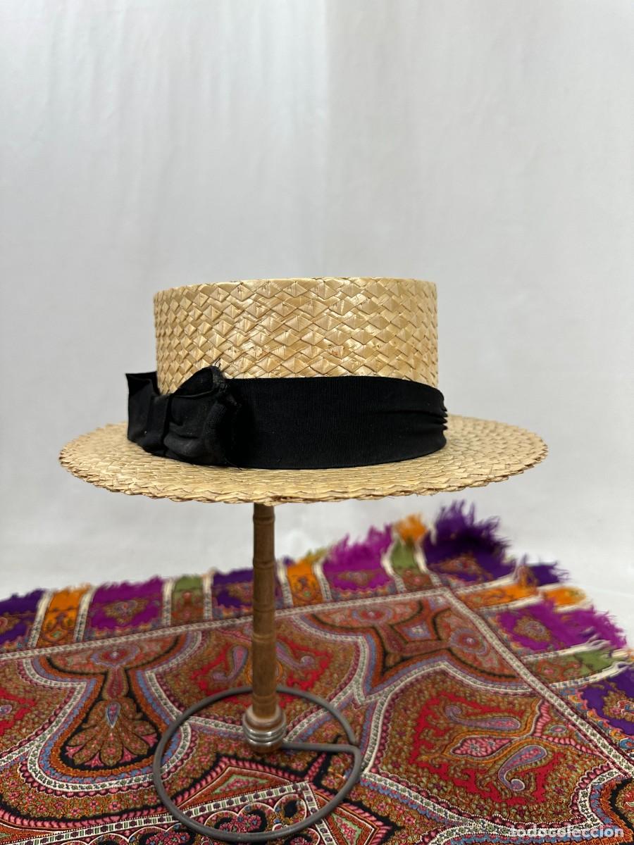Antig&uuml;edades: Canotier. sombrero de paja - Foto 2