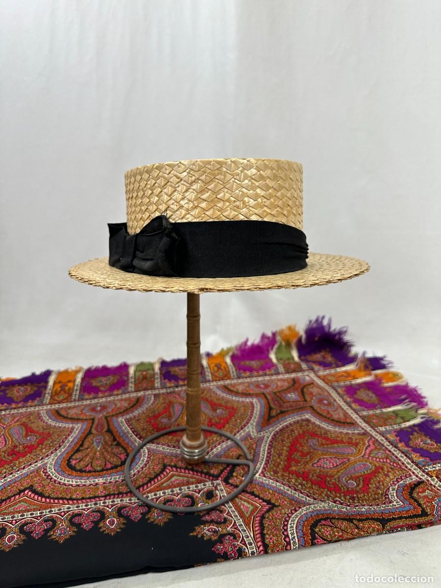 Antig&uuml;edades: Canotier. sombrero de paja - Foto 3
