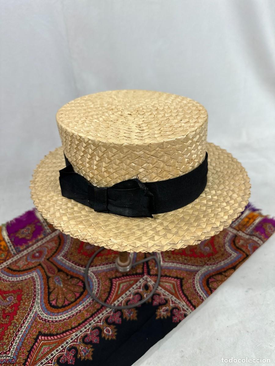 Antig&uuml;edades: Canotier. sombrero de paja - Foto 4