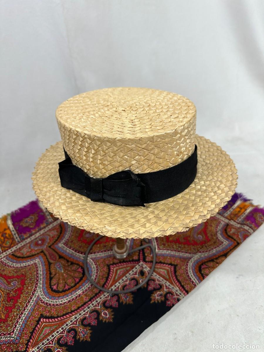 Antig&uuml;edades: Canotier. sombrero de paja - Foto 5