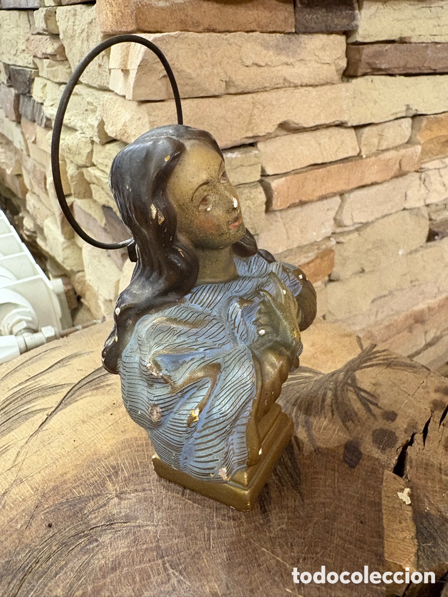 Antig&uuml;edades: (L043/2) Antiguo busto de la Inmaculada - Foto 2