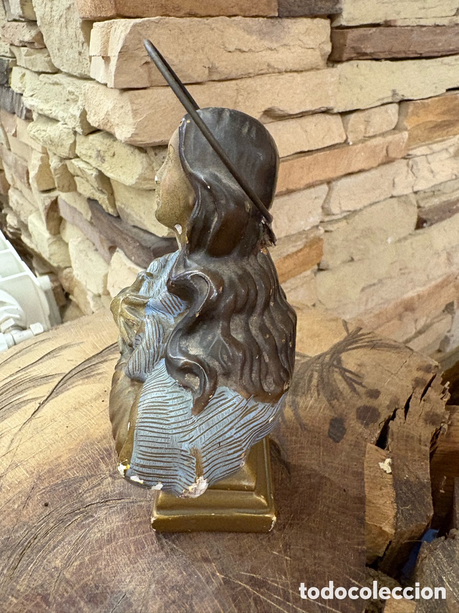 Antig&uuml;edades: (L043/2) Antiguo busto de la Inmaculada - Foto 4