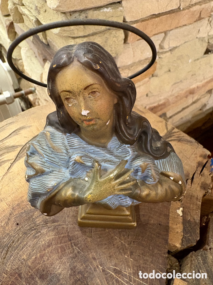 Antig&uuml;edades: (L043/2) Antiguo busto de la Inmaculada - Foto 6
